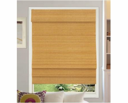 Cordless Bamboo Roman Shades RB256O-WH