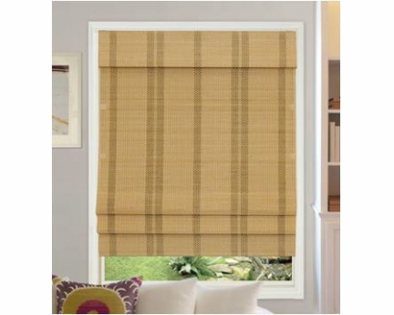 Cordless Bamboo Roman Shades RB259N-WH